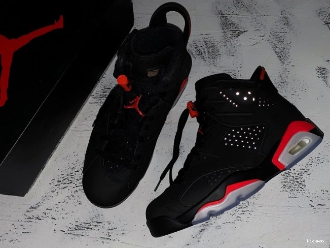 Rep MAX 6 Air Jordan Infrared OG Black 384664-060 Retro 0728